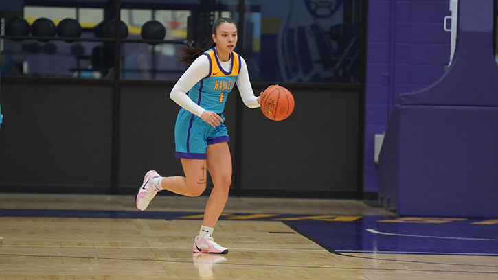 Haskell Indian Nations’ Myona Dauphinais (Spirit Lake Nation) Named Continental Athletic Conference Offensive Player of the Week