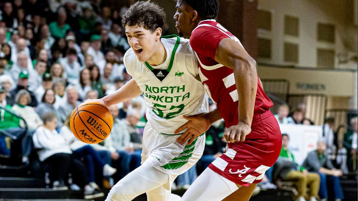 Treysen Eaglestaff (Cheyenne River Sioux) led UND in scoring for the 45th time in his career