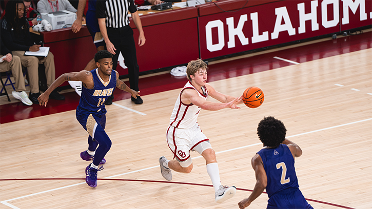 True Freshman Dayton Forsythe (Chickasaw) had a season 14 points for Sooners in Win over Alcorn State