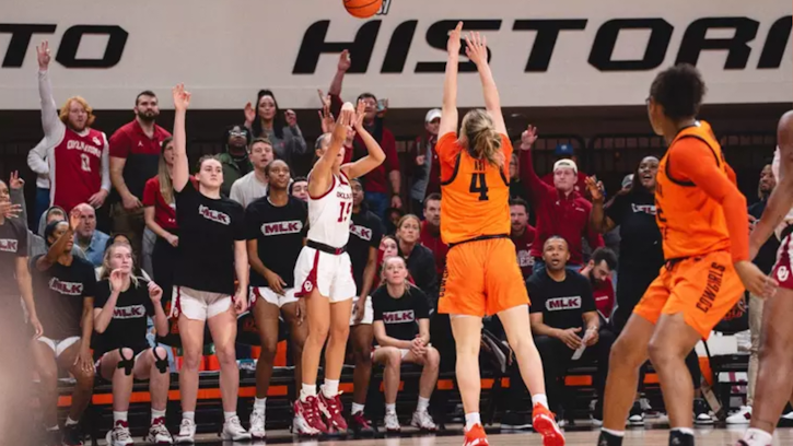 Lexy Keys (Cherokee) Adds 12 Points for Sooners in Round 1 Bedlam Win over the Cowgirls