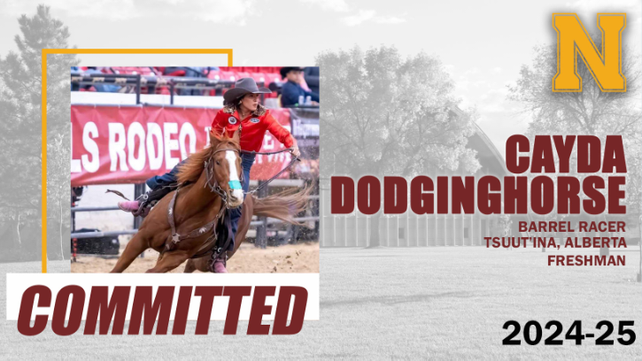 Montana State University-Northern Rodeo Announce the signing of Rodeo Star Cayda Dodginghorse (Tsuut’ina Nation) for the Skylights Program