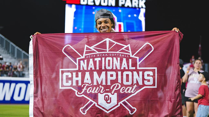 Rylie Boone (Osage) and Sooners Complete Fourth National Championship in a Row at WCWS