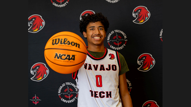 Davin Salt (Navajo) Signed his Letter of Intent to join the Navajo Tech University Men’s Basketball Team