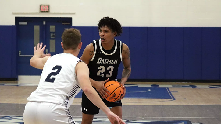 Justin Hemphill (Seneca) Has Double-Double of 17 Points, 13 Rebounds in Win for Daemen University