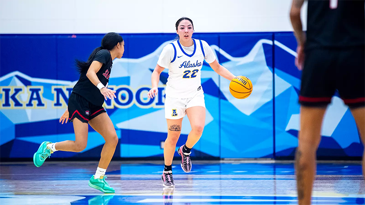 Destiny Reimers (Yup’ik/Den’ina) Led Alasksa-Fairbanks with 16 Points in Road Win at Jessup University (CA)