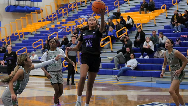 Kapiolani Anitielu (Navajo/Samoan) notched her first career double-double with a game high 21 points, 13 rebounds