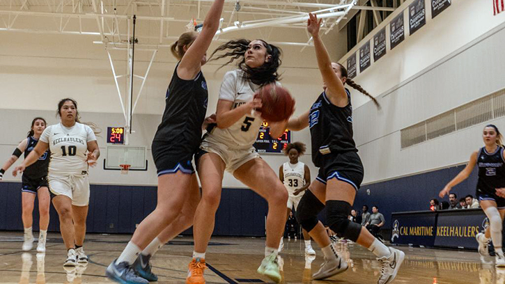 Dylan Fulton (Tlingit/Haida) Scored 19 Points and Pulled Down 13 Rebounds in Win for Cal Maritime