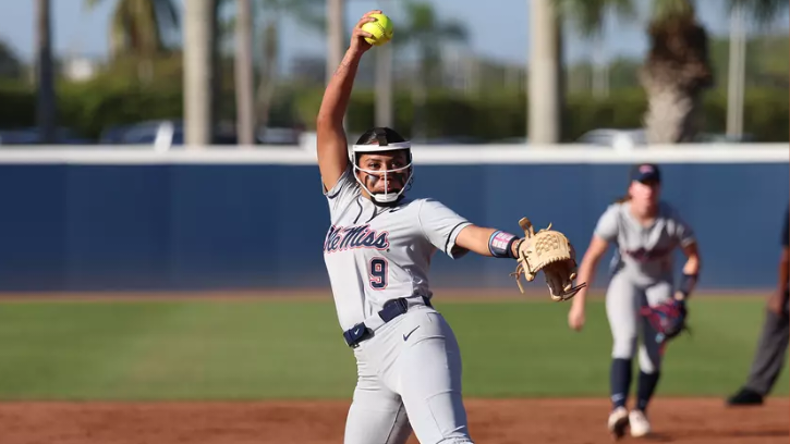 Miali Guachino (Pala/Colville Tribes) Strikes Out 11 as  Ole Miss Earns Sweep of Wisconsin, Missouri State